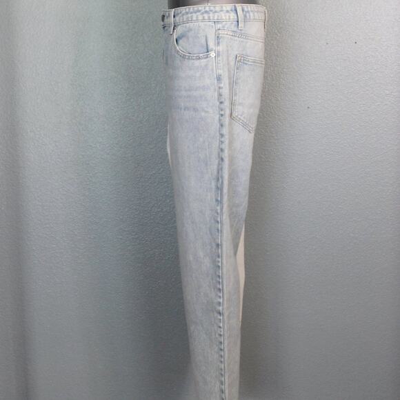 Two Tone White and Light Blue  Denim Jeans Juniors Size 13 - Picture 3 of 6